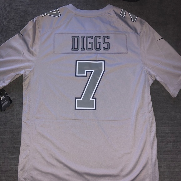 Men's NFL Dallas Cowboys Trevon Diggs Nike Gray Jersey - Picture 2 of 3